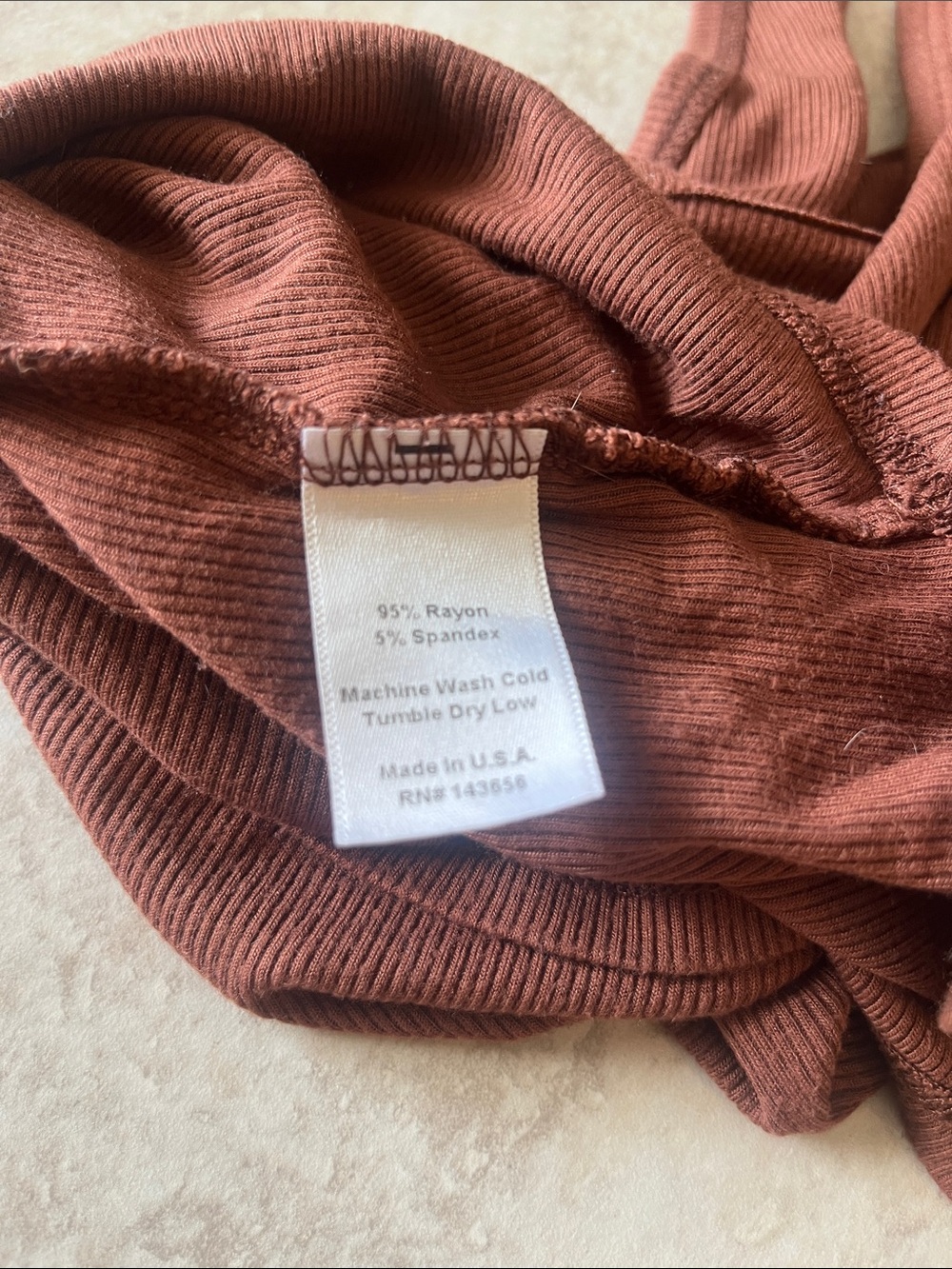 JB Ribbed Racerback Crop Tank - Picture 4 of 4